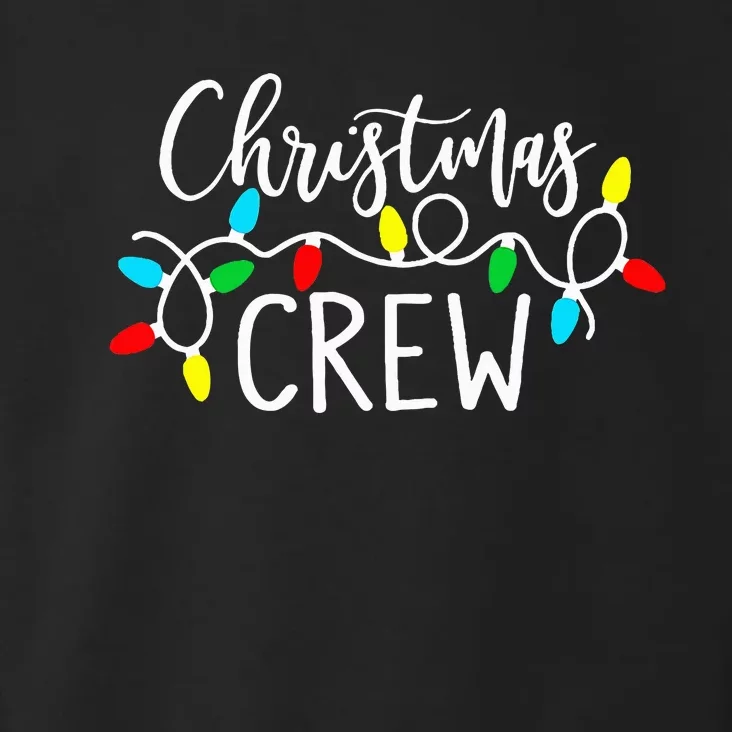 Christmas Crew Xmas Lights Pajama Happy Holiday Toddler Hoodie