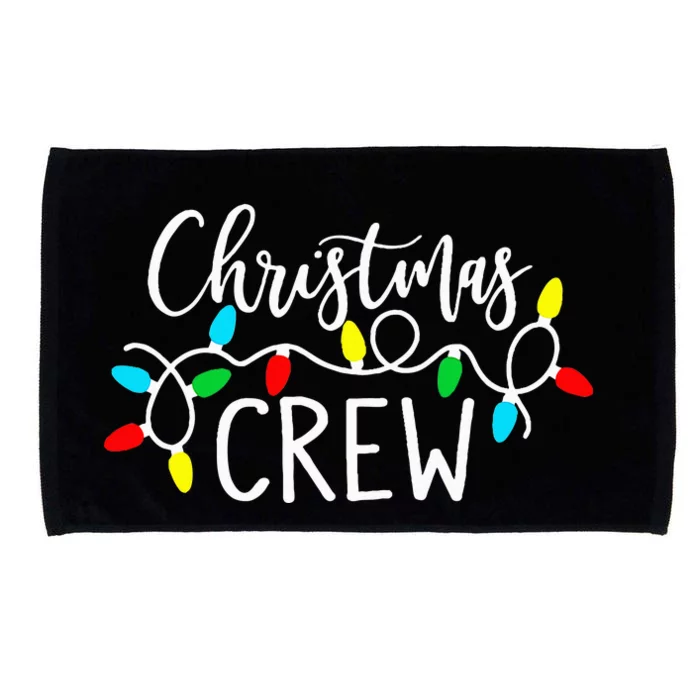 Christmas Crew Xmas Lights Pajama Happy Holiday Microfiber Hand Towel