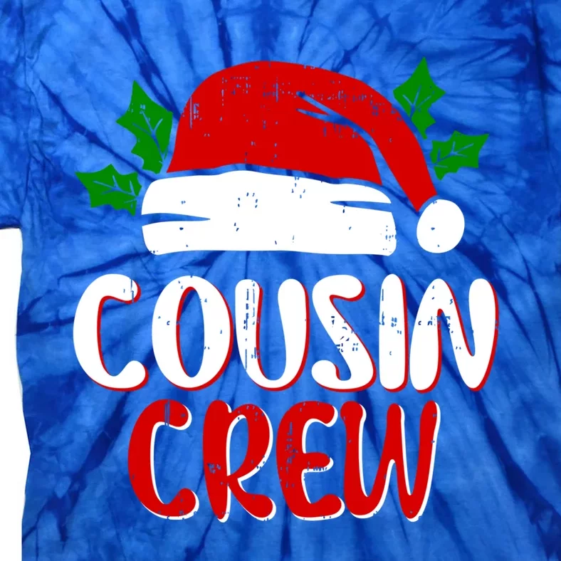 Cousin Crew Xmas Santa Claus Family Cute Matching Christmas Gift Tie-Dye T-Shirt