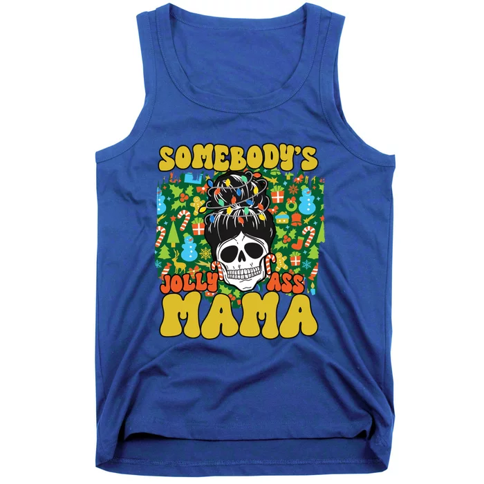 Cute Christmas Xmas Humor Mom Mama Mum Santa Mommy Gift Tank Top