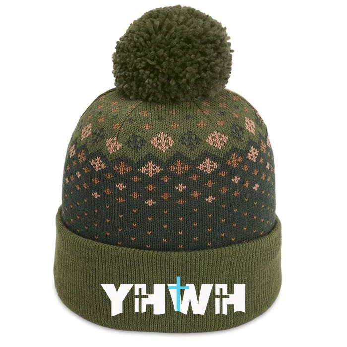 Christian Cross Yhwh Yahweh Jesus Resurrection The Baniff Cuffed Pom Beanie