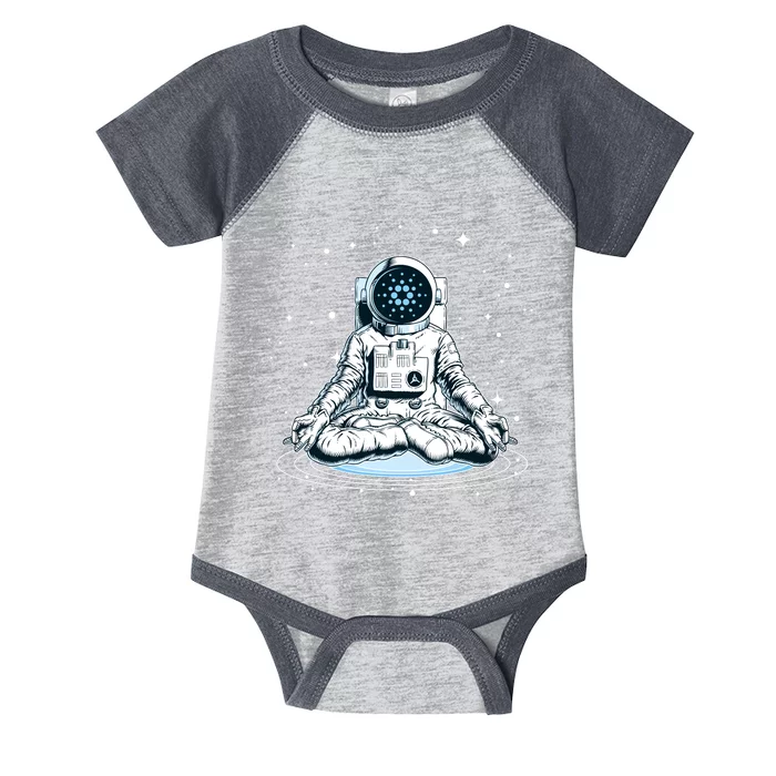 Cardano Cryptocurrency Yoga Space Astronaut Infant Baby Jersey Bodysuit