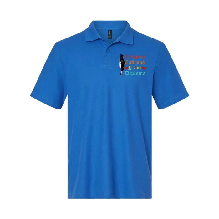 Chingona Cabrona Y Con Diploma Vintage Softstyle Adult Sport Polo