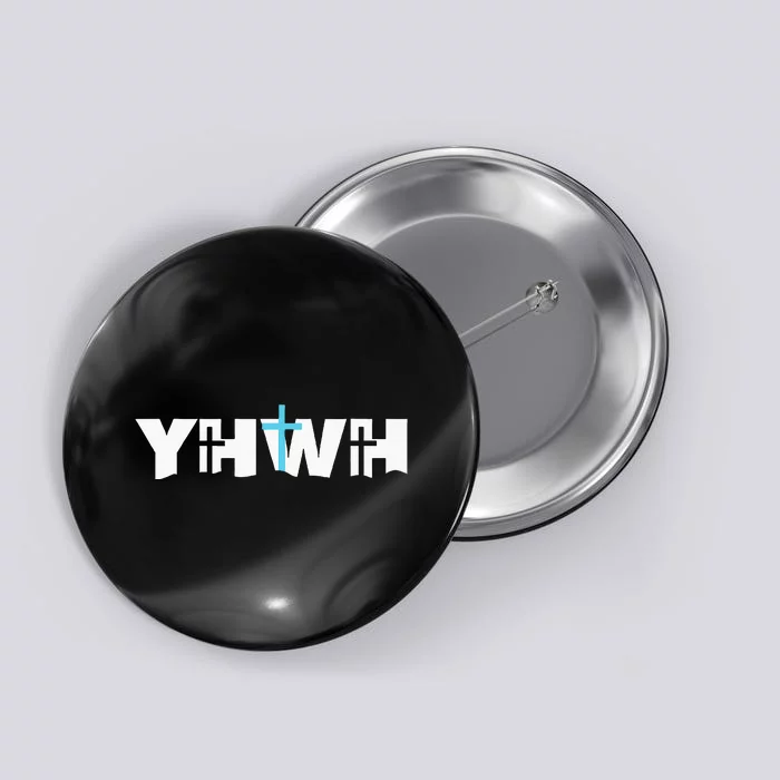 Christian Cross Yhwh Yahweh Jesus Resurrection Button