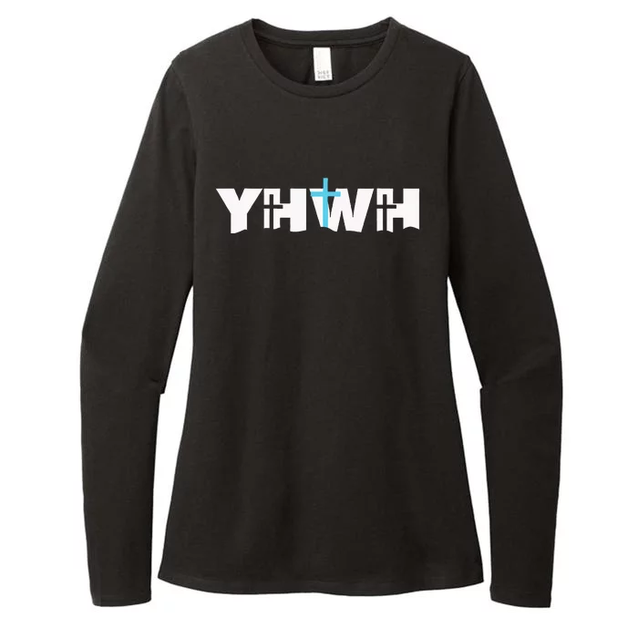 Christian Cross Yhwh Yahweh Jesus Resurrection Womens CVC Long Sleeve Shirt