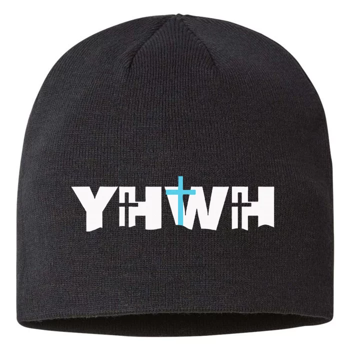 Christian Cross Yhwh Yahweh Jesus Resurrection 8 1/2in Sustainable Knit Beanie