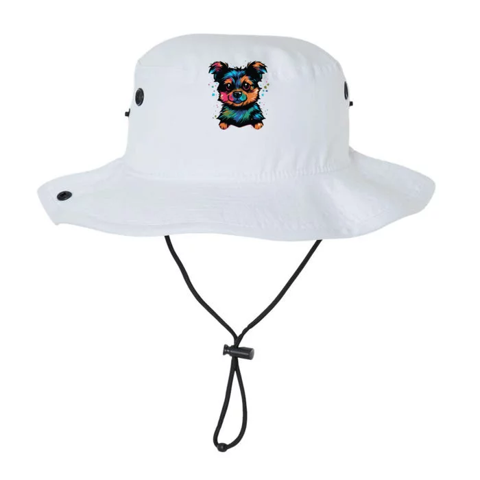 Cute Colorful Yorkshire Terrier Puppy Legacy Cool Fit Booney Bucket Hat