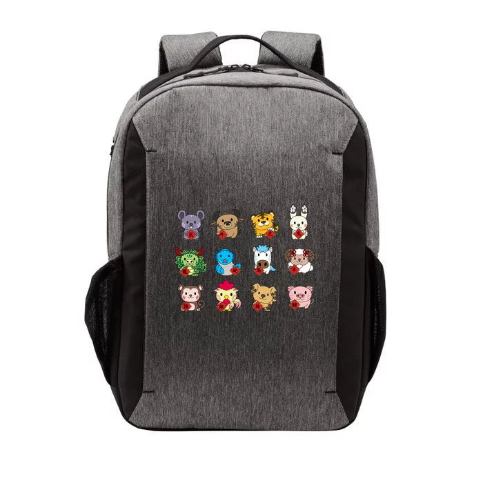 Cute Chinese Zodiac Animal Signs Lunar New Year Gift Vector Backpack