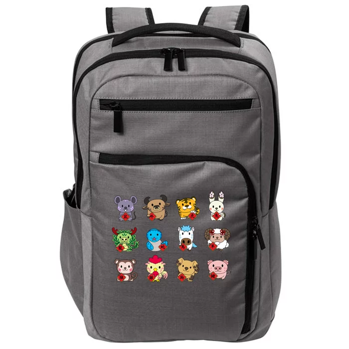 Cute Chinese Zodiac Animal Signs Lunar New Year Gift Impact Tech Backpack