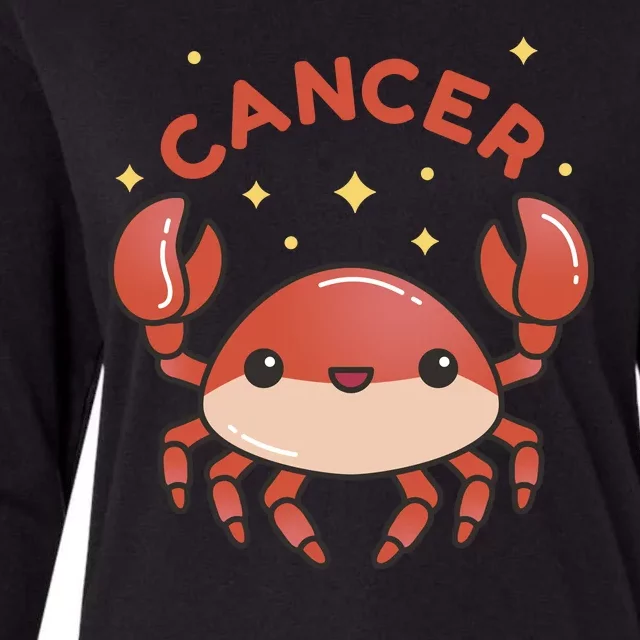 Cancer Crab Zodiac Astrology Birthday Gift Womens Cotton Relaxed Long Sleeve T-Shirt