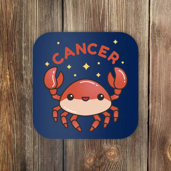 Cancer Crab Zodiac Astrology Birthday Gift Coaster