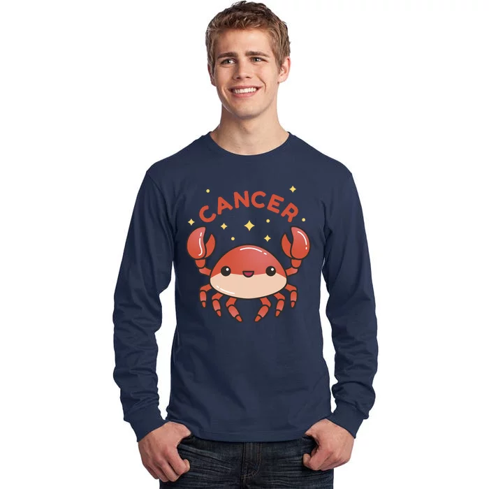 Cancer Crab Zodiac Astrology Birthday Gift Tall Long Sleeve T-Shirt