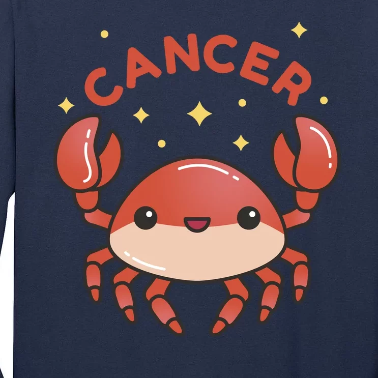 Cancer Crab Zodiac Astrology Birthday Gift Tall Long Sleeve T-Shirt