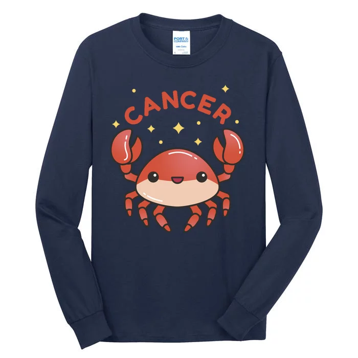 Cancer Crab Zodiac Astrology Birthday Gift Tall Long Sleeve T-Shirt