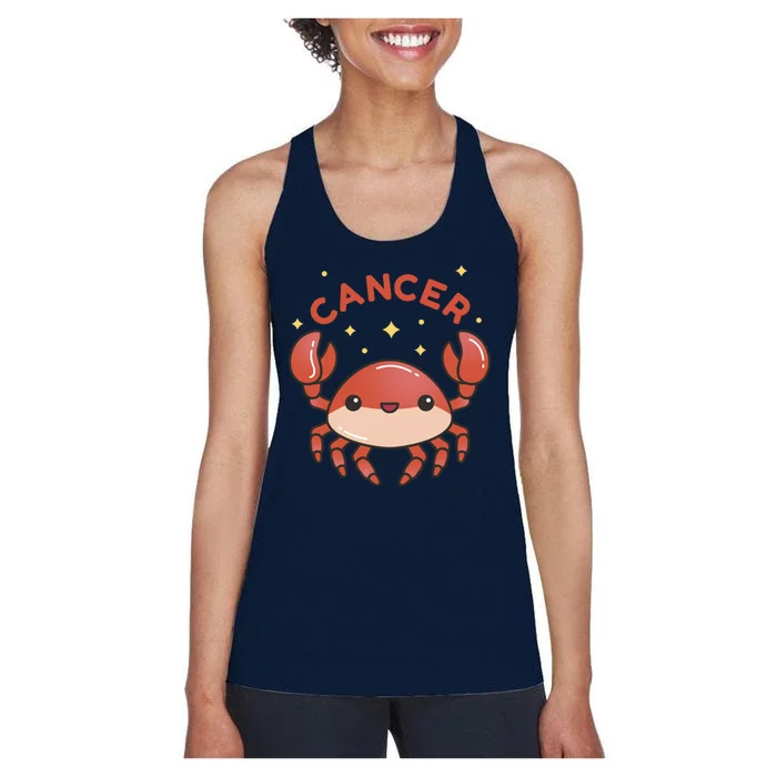 Cancer Crab Zodiac Astrology Birthday Gift Women's Racerback Tank