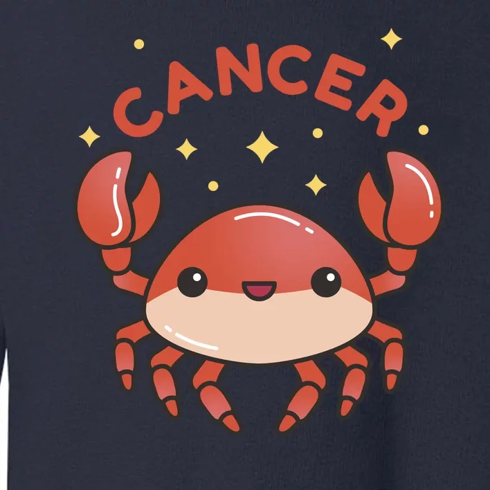 Cancer Crab Zodiac Astrology Birthday Gift Toddler Sweatshirt