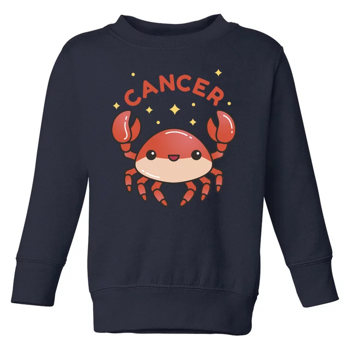 Cancer Crab Zodiac Astrology Birthday Gift Toddler Sweatshirt