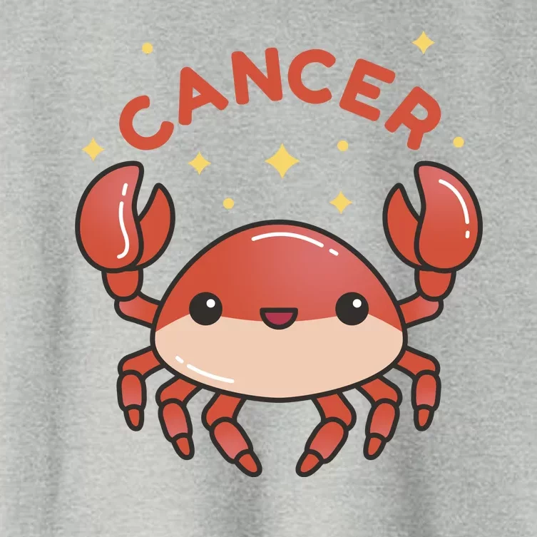 Cancer Crab Zodiac Astrology Birthday Gift Women's Crop Top Tee