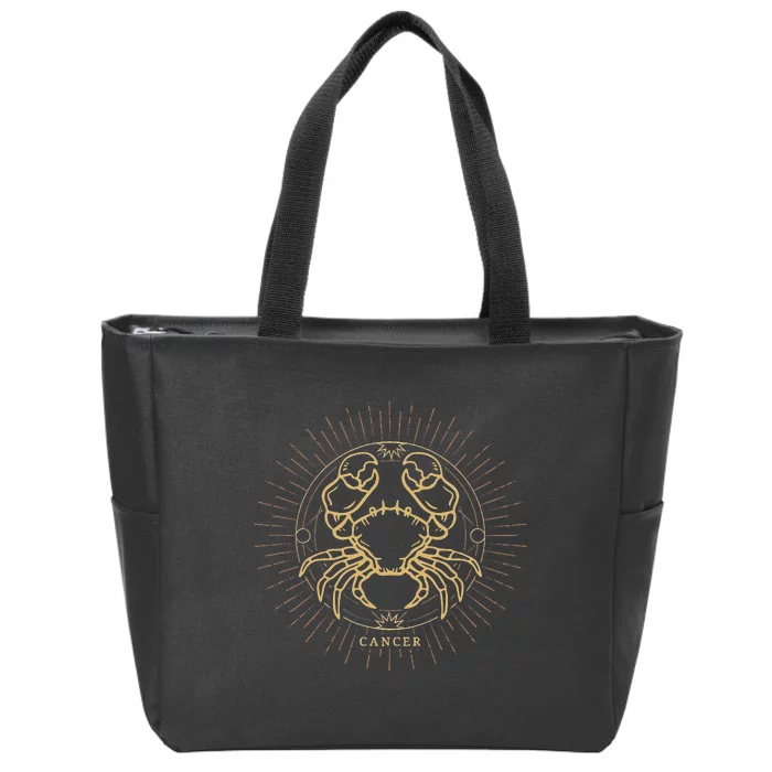 Cancer Celestial Zodiac Sign Horoscope Astrology June July Zip Tote Bag