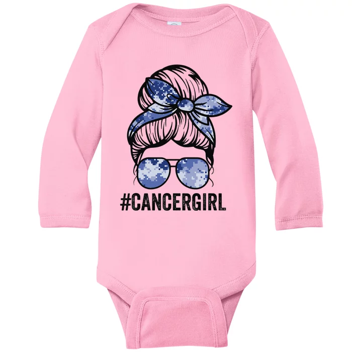 Cancer Cancer Zodiac signs messy bun horoscope Baby Long Sleeve Bodysuit