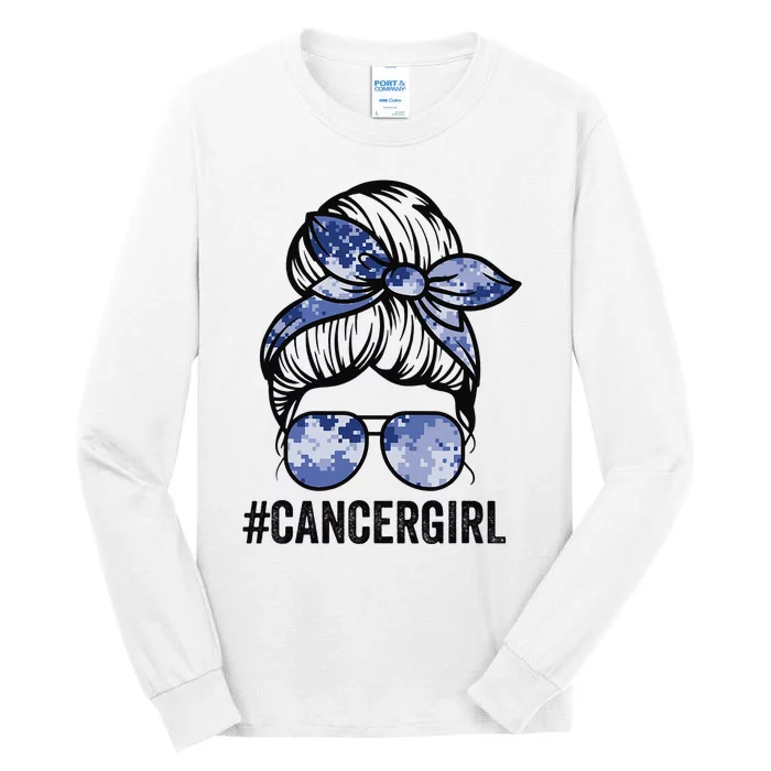 Cancer Cancer Zodiac signs messy bun horoscope Tall Long Sleeve T-Shirt