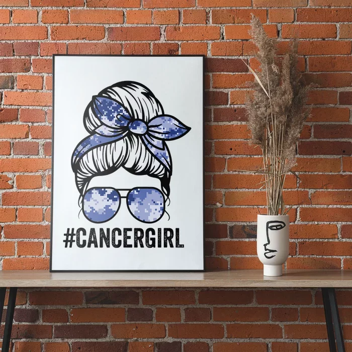 Cancer Cancer Zodiac signs messy bun horoscope Poster