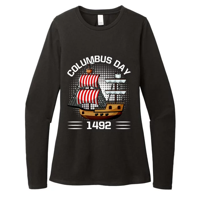 Columbus Day 1492 Womens CVC Long Sleeve Shirt