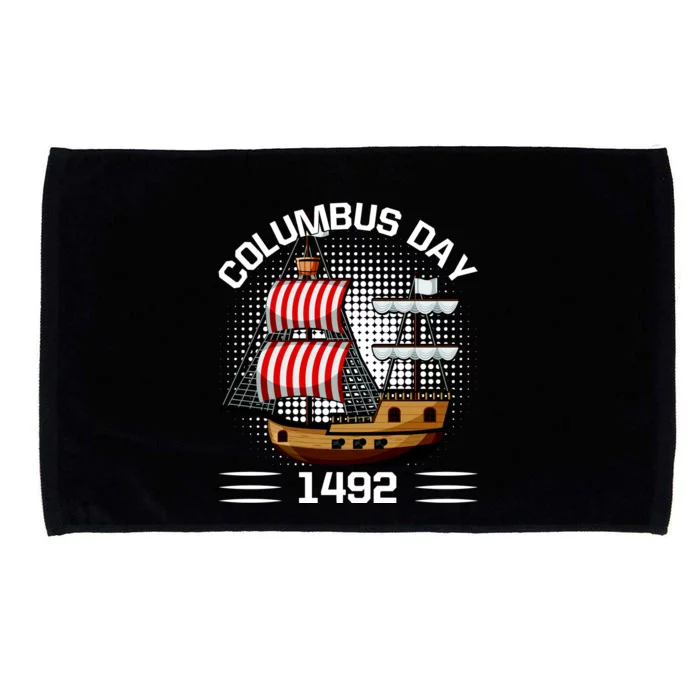 Columbus Day 1492 Microfiber Hand Towel