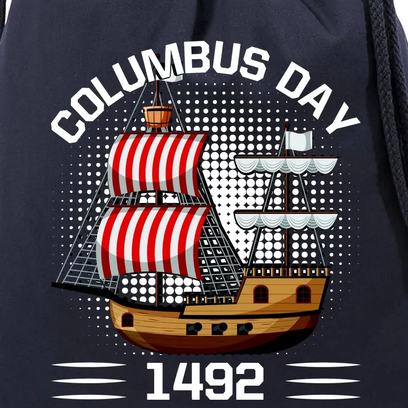 Columbus Day 1492 Drawstring Bag