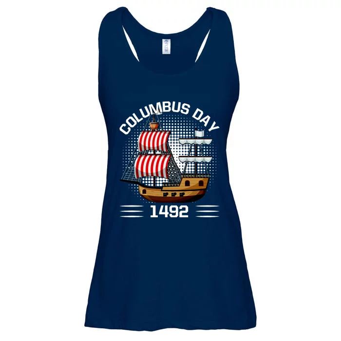 Columbus Day 1492 Ladies Essential Flowy Tank