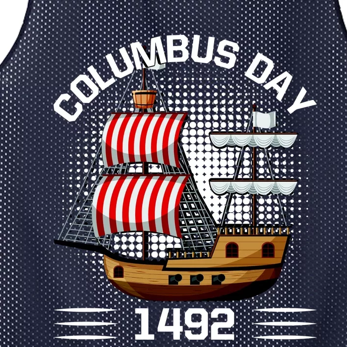 Columbus Day 1492 Mesh Reversible Basketball Jersey Tank