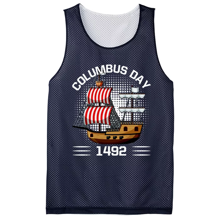 Columbus Day 1492 Mesh Reversible Basketball Jersey Tank