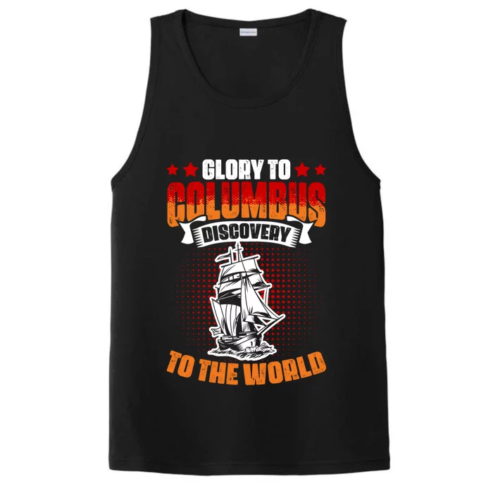 Columbus Day 1942 American Italian Christopher Columbus Gift Performance Tank