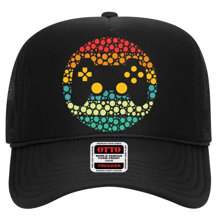 Controller Dot 15th September Boy Girl Dot Day High Crown Mesh Trucker Hat