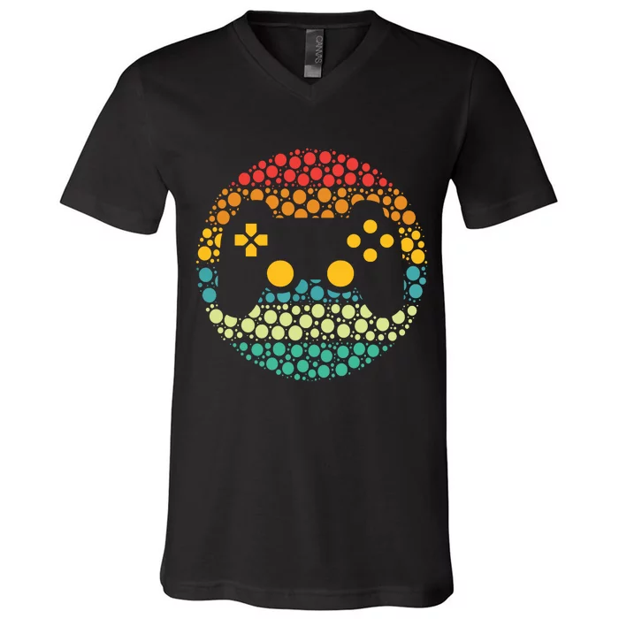 Controller Dot 15th September Boy Girl Dot Day V-Neck T-Shirt