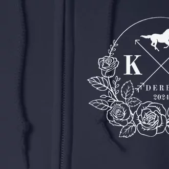 Celebrating Derby 150th Horse Racing Derby Day 2024 Party Full Zip Hoodie