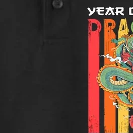 Chinese Dragon 2024 Lunar New Year A Year Of The Dragon 2024 Dry Zone Grid Performance Polo