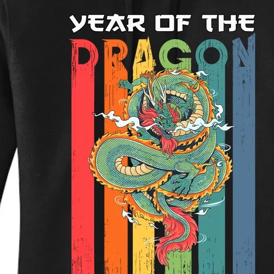 Chinese Dragon 2024 Lunar New Year A Year Of The Dragon 2024 Women's Pullover Hoodie