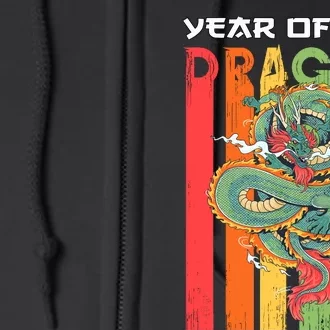 Chinese Dragon 2024 Lunar New Year A Year Of The Dragon 2024 Full Zip Hoodie