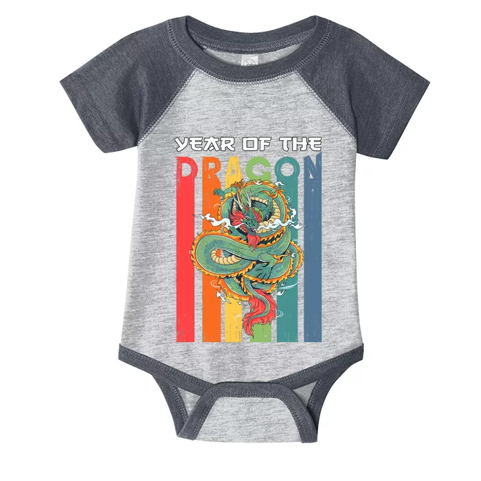 Chinese Dragon 2024 Lunar New Year A Year Of The Dragon 2024 Infant Baby Jersey Bodysuit