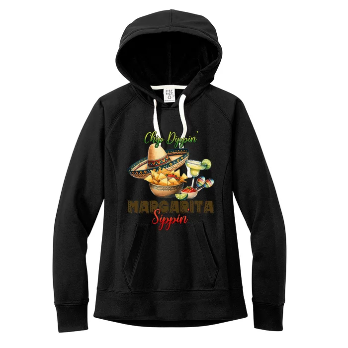 Chip Dippin And Margarita Sipping Women's Fleece Hoodie