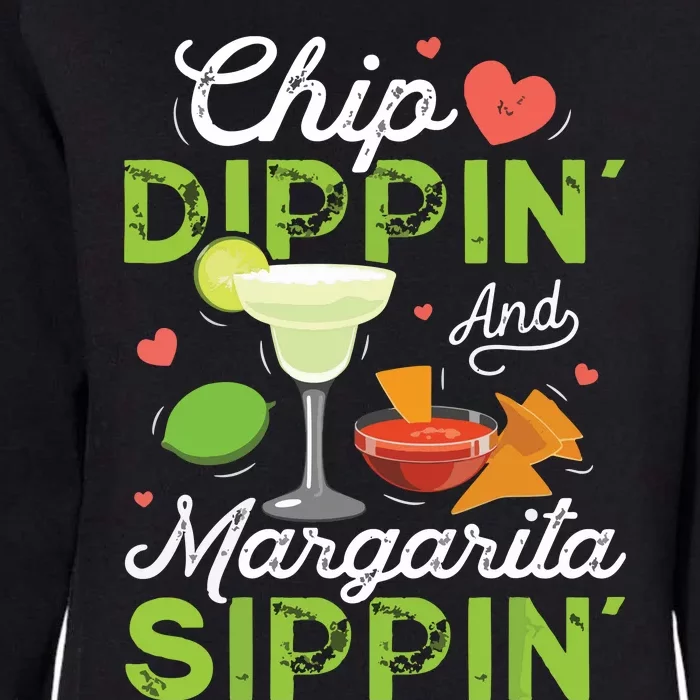 Chip Dippin' And Margarita Sippin' Funny Cinco De Mayo Womens California Wash Sweatshirt