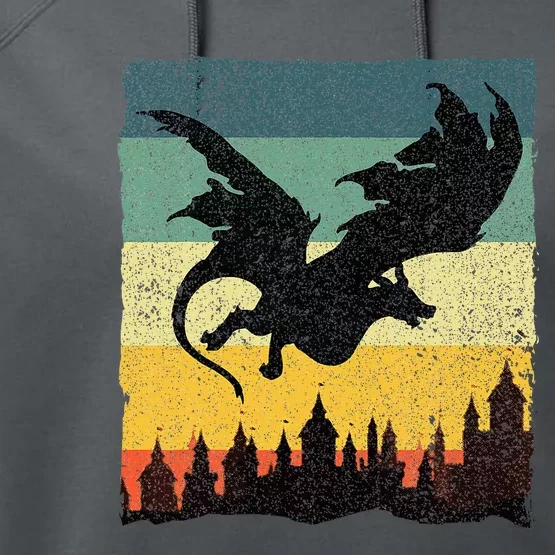 Cool Dragon Art For Women Mythical Performance Fleece Hoodie