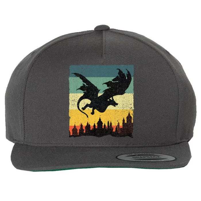 Cool Dragon Art For Women Mythical Wool Snapback Cap