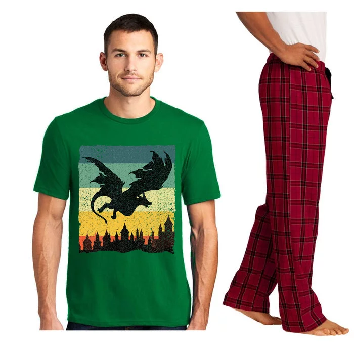 Cool Dragon Art For Women Mythical Pajama Set