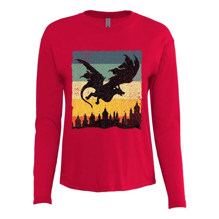 Cool Dragon Art For Women Mythical Womens Cotton Relaxed Long Sleeve T-Shirt