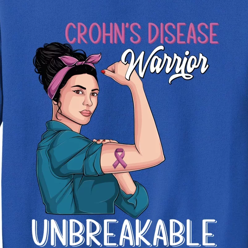 Crohn's Disease Awareness Warrior Unbreakable Support Gift Sweatshirt