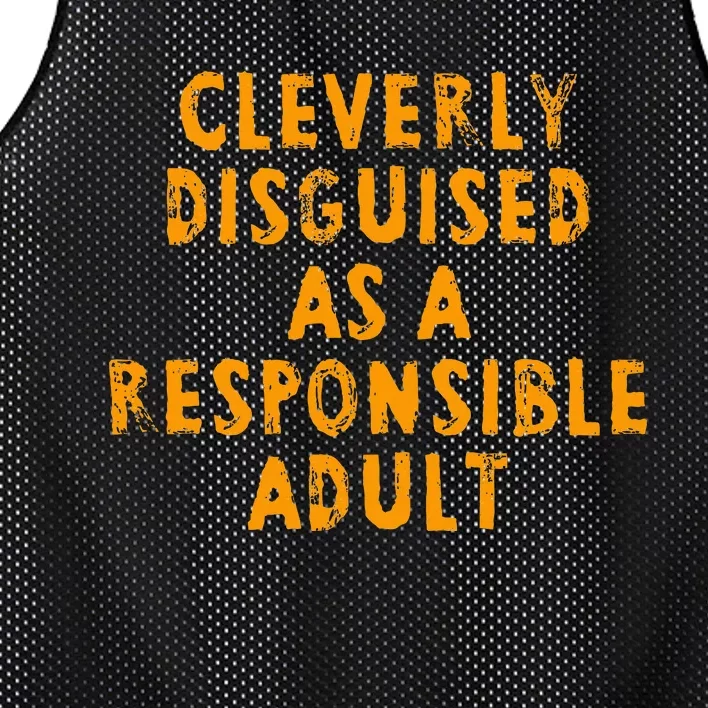 Cleverly Disguised As A Responsible Mesh Reversible Basketball Jersey Tank