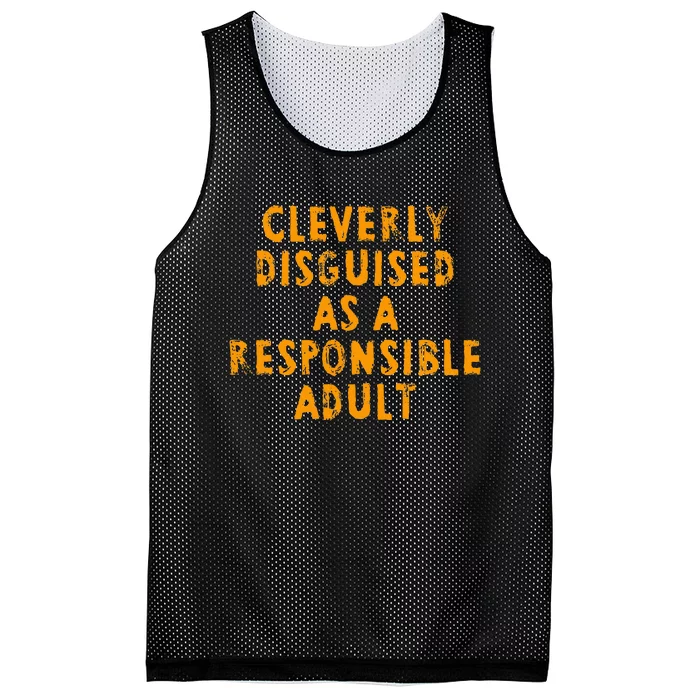 Cleverly Disguised As A Responsible Mesh Reversible Basketball Jersey Tank