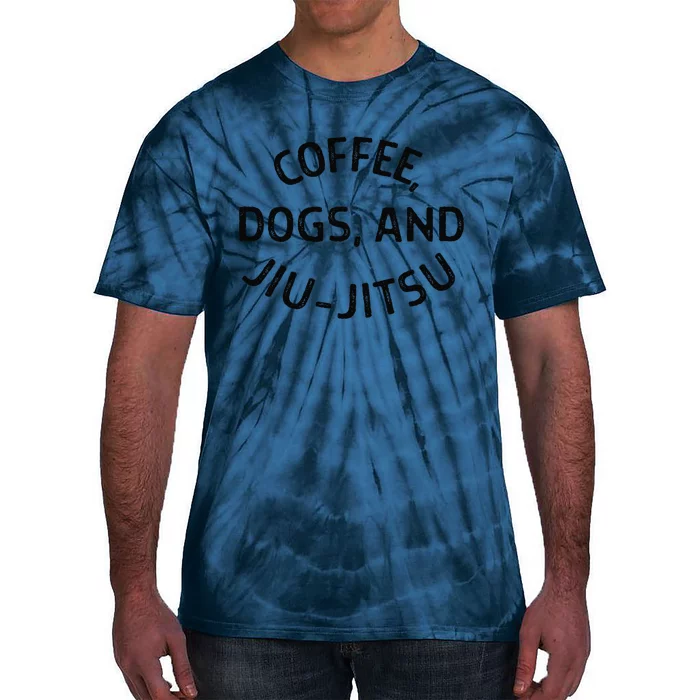 Coffee Dogs and Jiu Jitsu - BJJ Tie-Dye T-Shirt